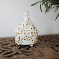 MOYENNE BOITE TAJINE FEUILLES GOLD