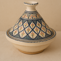 Tajine en céramique décorative – Motif bleu